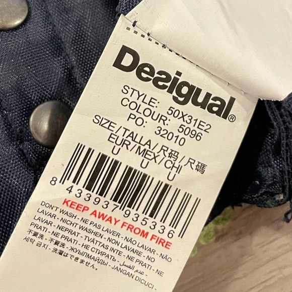 DESIGUAL Small Navy Multicoloured Designer Shoulder Bag with Mandala Print. - Picture 8 of 13